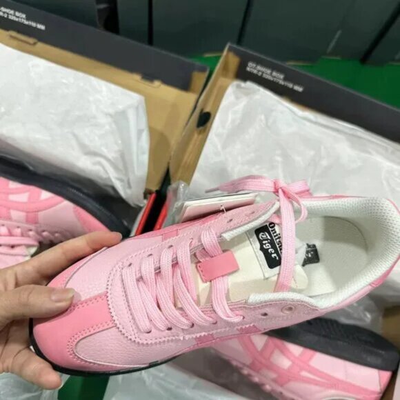 😊Onitsuka Tiger Women's Pink Trainers low-top sneakers for women - Picture 5 of 5